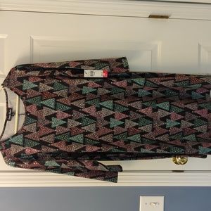 NWT casual tree motif dress size L
